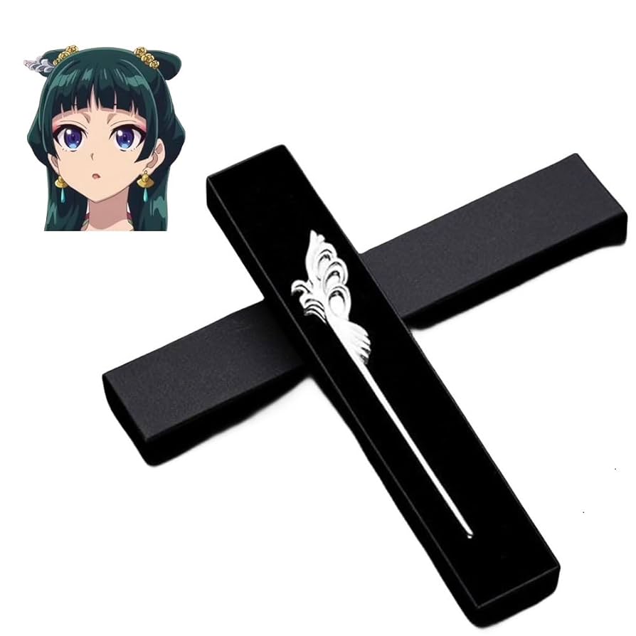 薬屋のひとりごと かんざし 猫猫　舞扇堂　簪　天然石 薬屋のひとりごと 簪 かんざし 猫猫 子翠 アニメver 約15cm